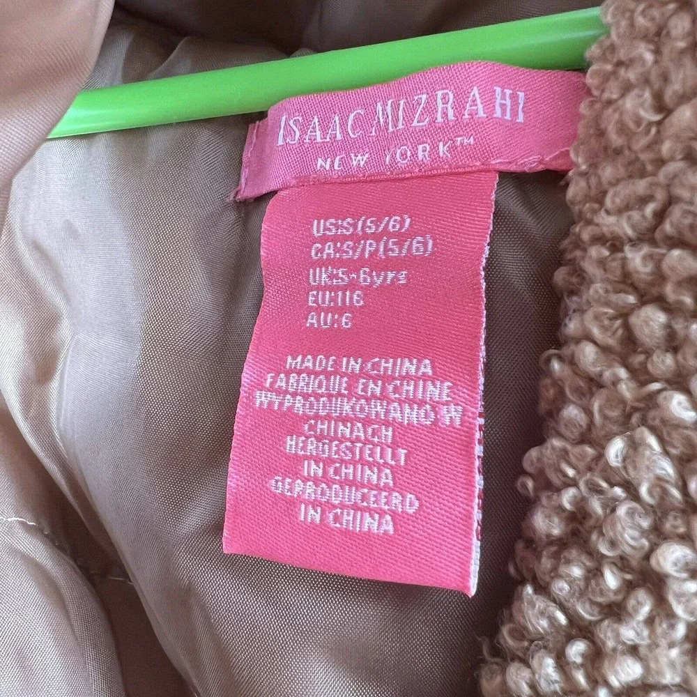 Isaac Mizrahi Kids Brown Hooded Vest 5-6 Year New‎